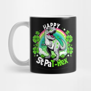 Happy St PaT-Rex Dinosaur Saint Patrick's Day For Boys Girls Mug